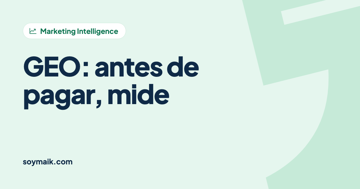 GEO: qué es el SEO para IA y cuánto tráfico trae hoy de verdad